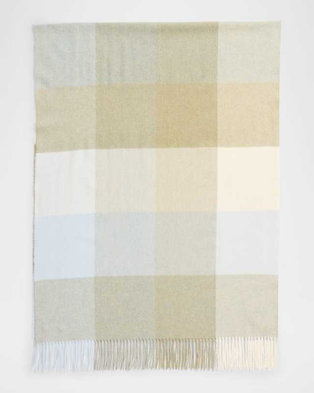 Cashmere Check-Print Scarf